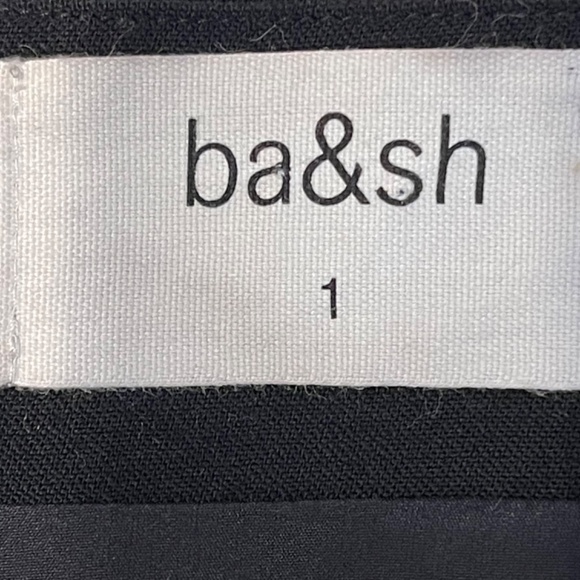 Ba Sh Ba&Sh Side Button Mini Pencil Skirt in Black Polyester Small Size - Picture 9 of 11